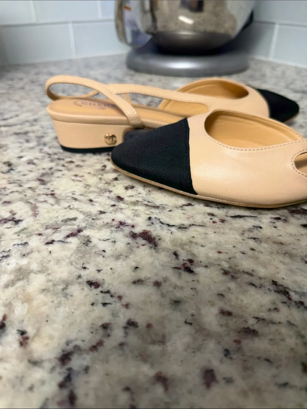 CHANEL slingback flats